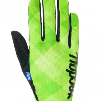 gloves FLOW green front Cycleholix