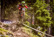 UCI Downhill Worldcup 2017 – Volle Action aus der Qualifikation Johannes Fischbach sicherte sich in der Quali einen guten 21. Platz.