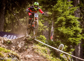 UCI Downhill Worldcup 2017 – Volle Action aus der Qualifikation Johannes Fischbach sicherte sich in der Quali einen guten 21. Platz.
