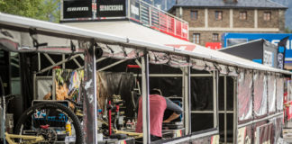 UCI Downhill World Cup 2018 La Massana – Trackwalk und Pits