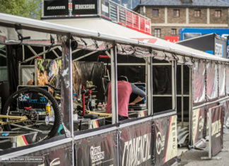 UCI Downhill World Cup 2018 La Massana – Trackwalk und Pits