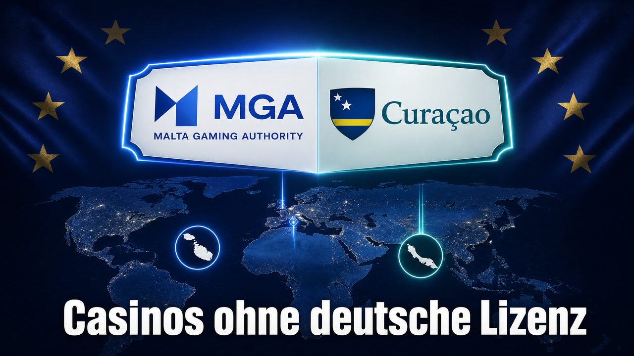 Casinos ohne deutsche Lizenz — MGA und Curaçao Anbieter für DE-Spieler