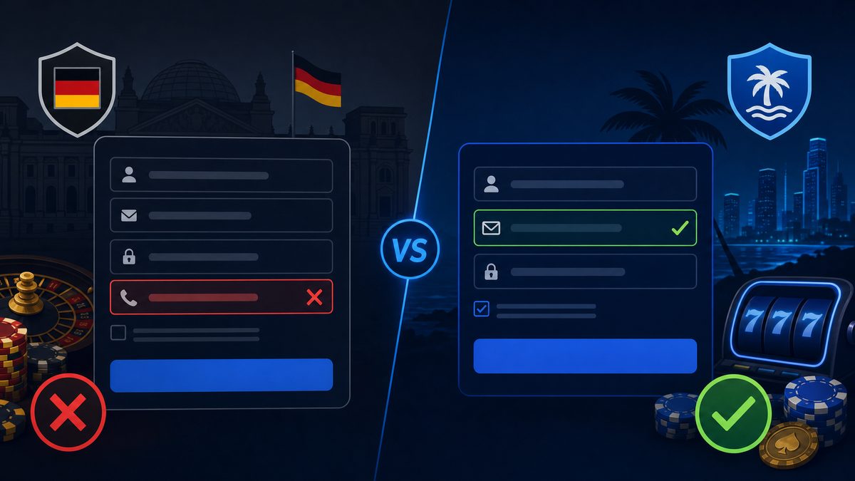 GGL-Casino mit Handynummer-Pflicht vs. Offshore-Casino ohne Handynummer