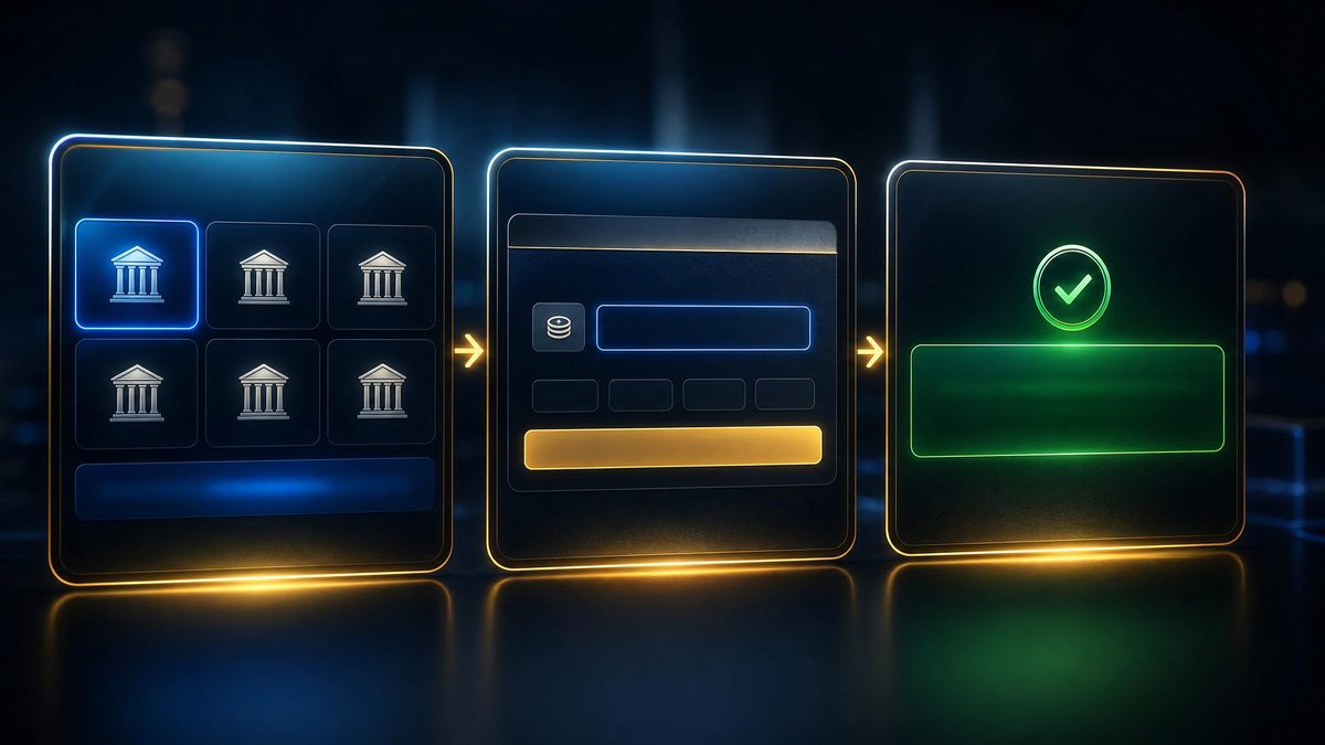 Pay N Play Casino 3 Schritte: Bank wählen, Betrag eingeben, sofort spielen